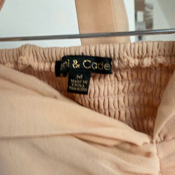 Elegant Peach Layered Dress - Picture 4 of 5